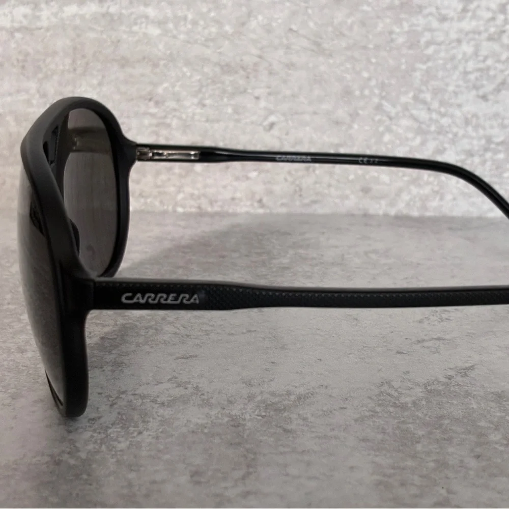 Carrera Men's Black Frame Sunglasses with Dark Lenses